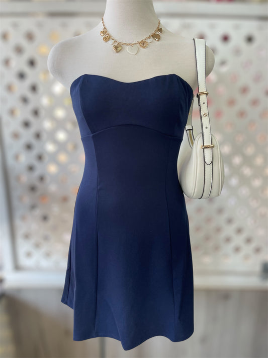 Millie Navy Blue Mini Dress
