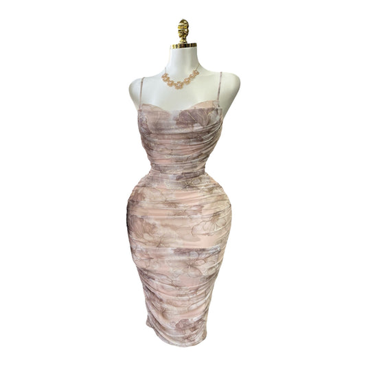 Jenna Ruched Midi Dress