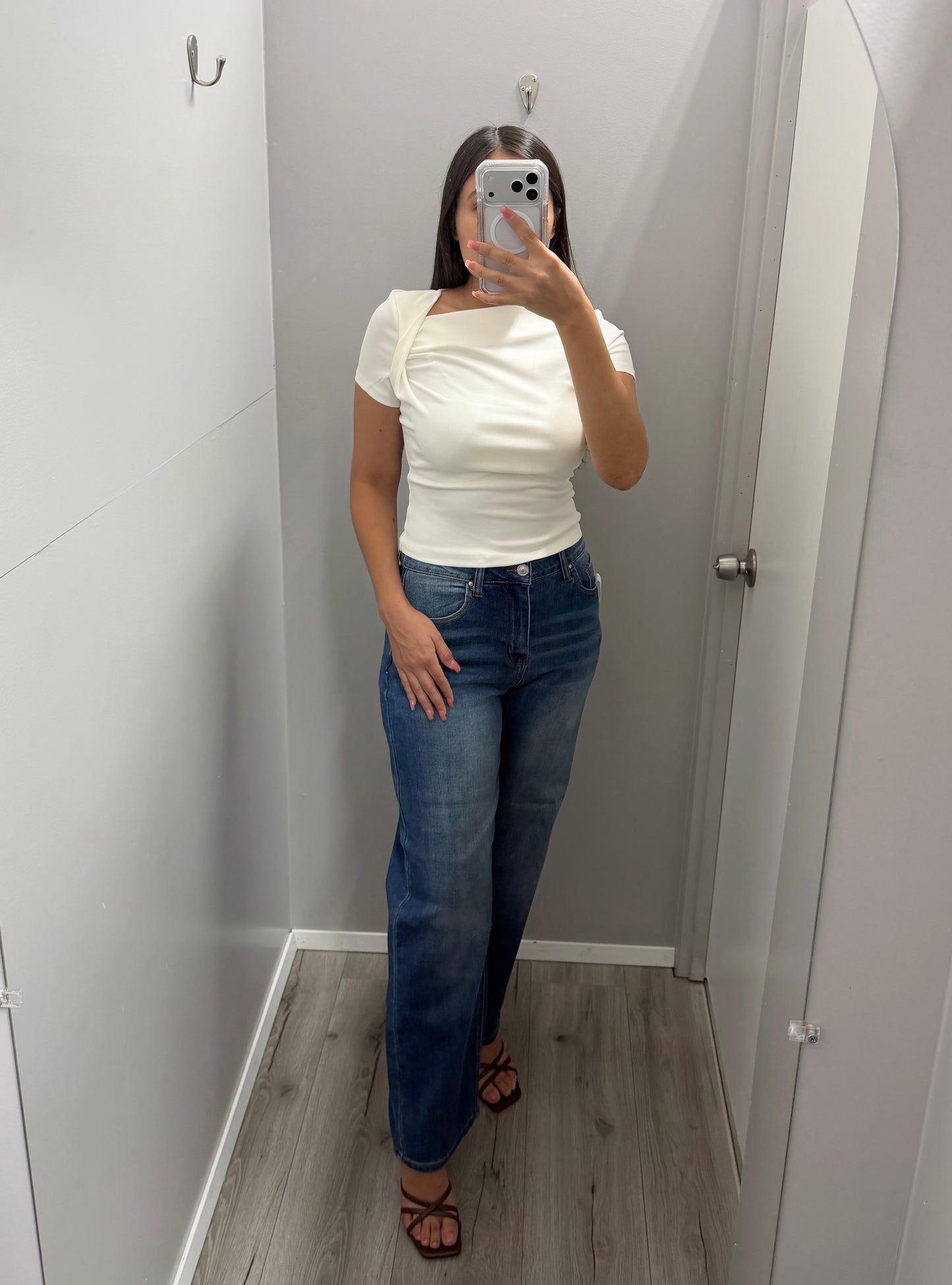Tori Dark Wash Straight Loose Fit Jeans