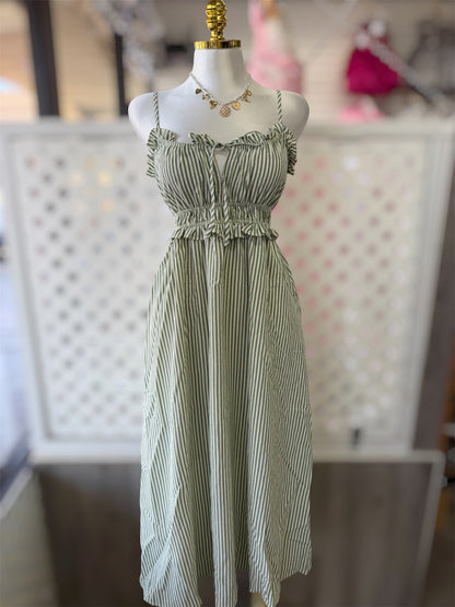 Danna Striped Maxi Dress