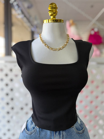 Amelia Square Neck Crop Top