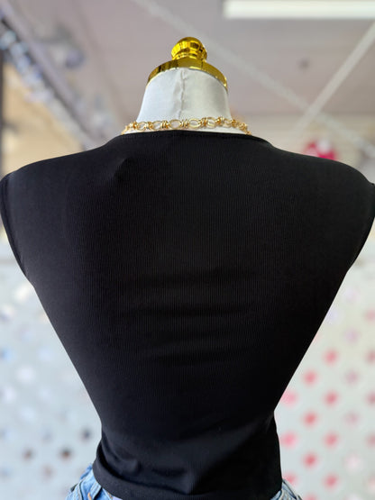 Amelia Square Neck Crop Top