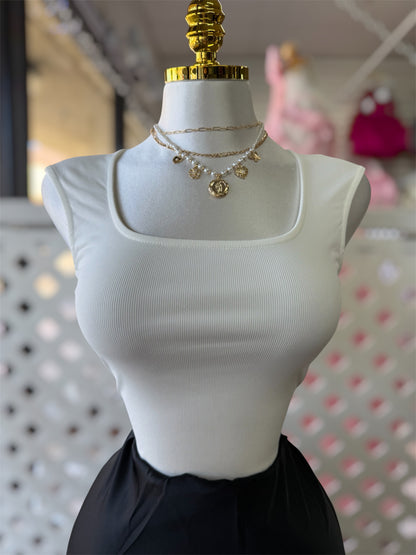 Amelia Square Neck Crop Top