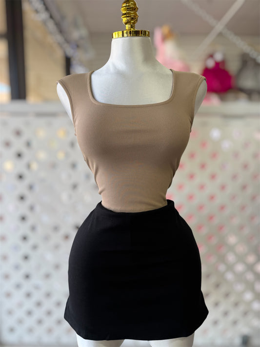 Kora Black Mini Skort