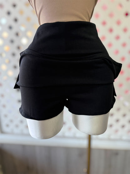 Kora Black Mini Skort