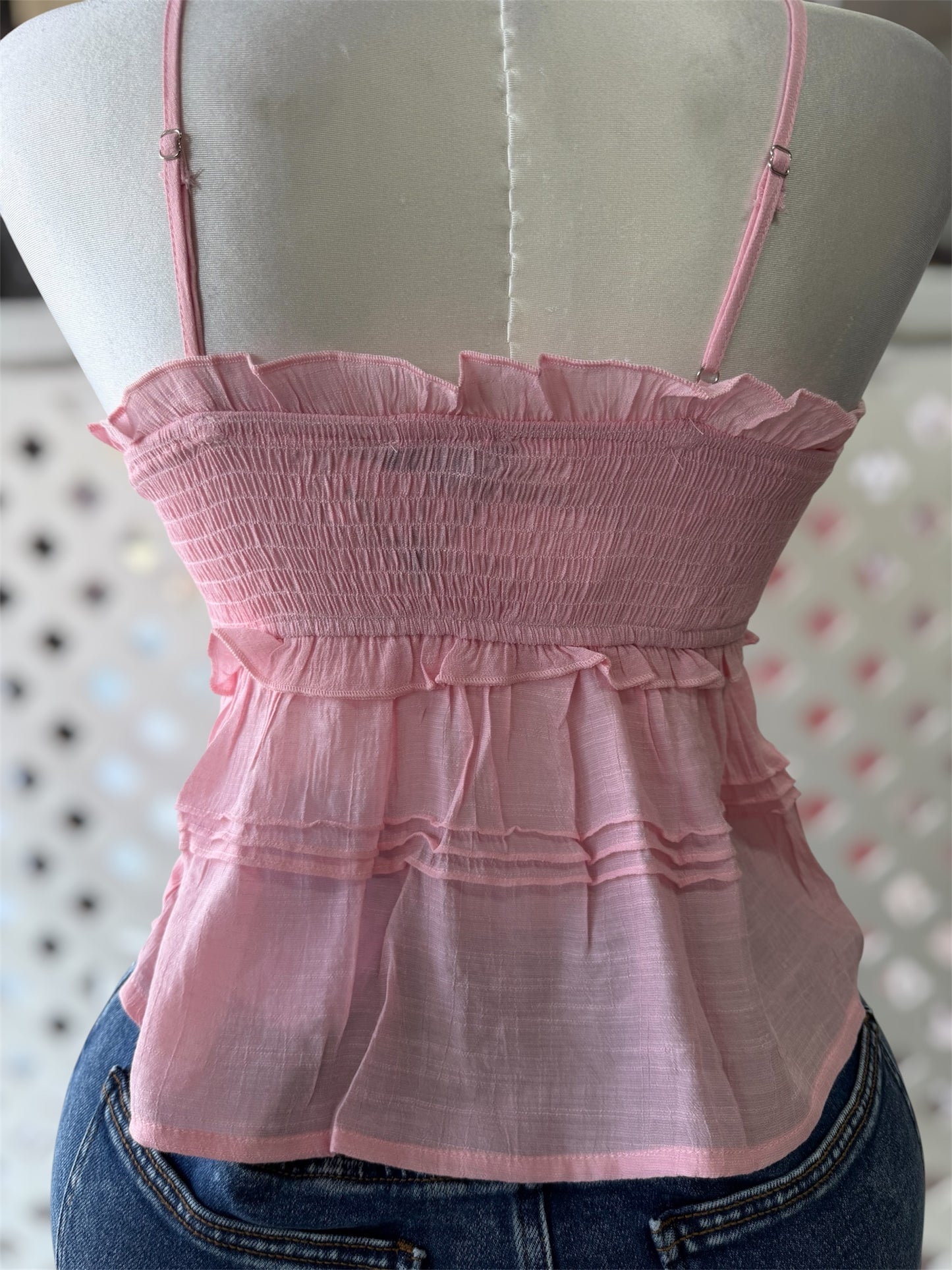 Danielle Babydoll Spaghetti Strap Top