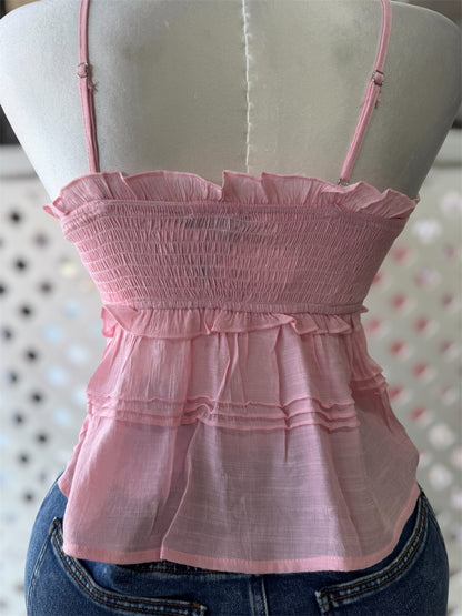 Danielle Babydoll Spaghetti Strap Top