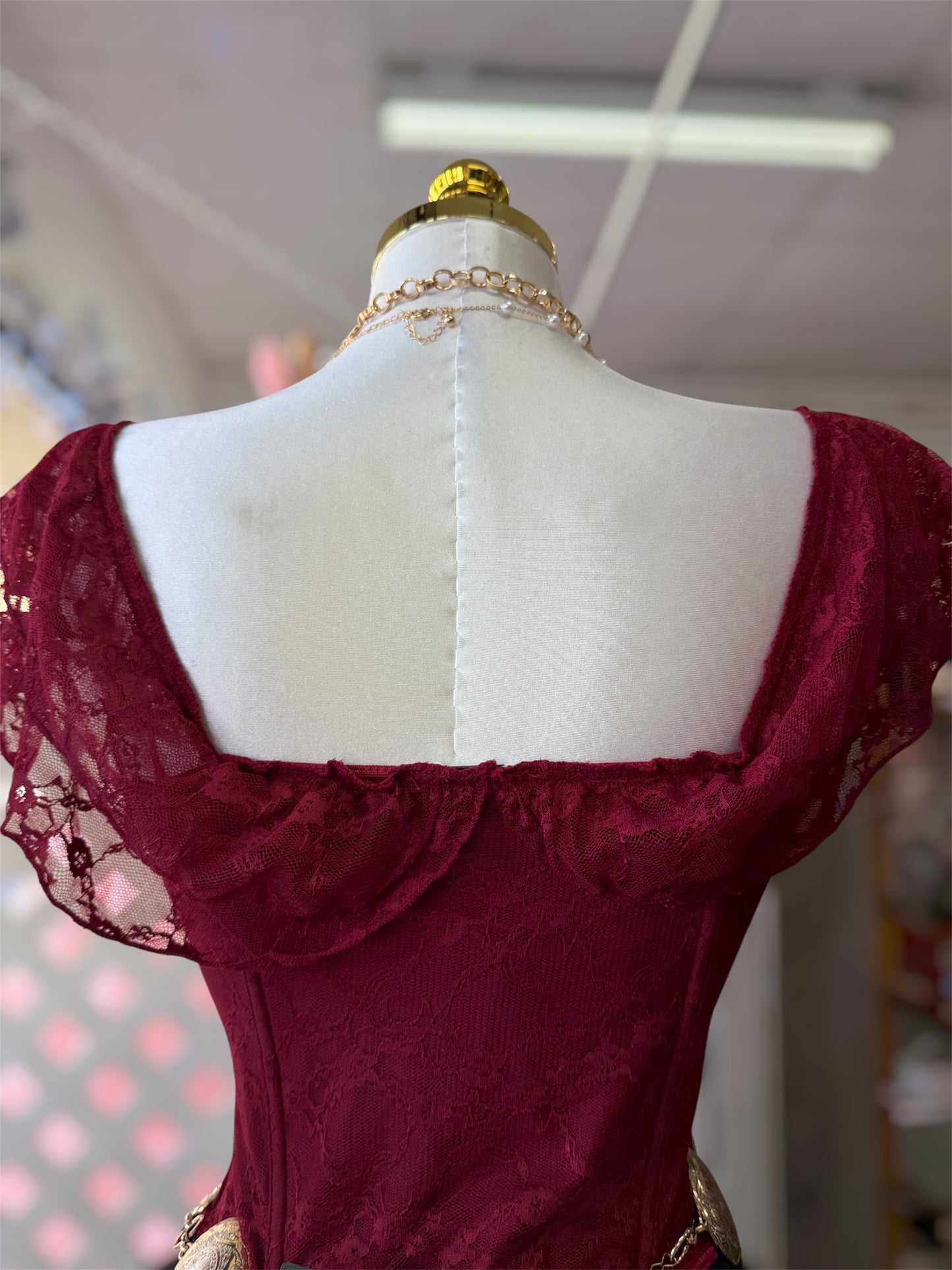 Thalia Lace Off the Shoulder Corset