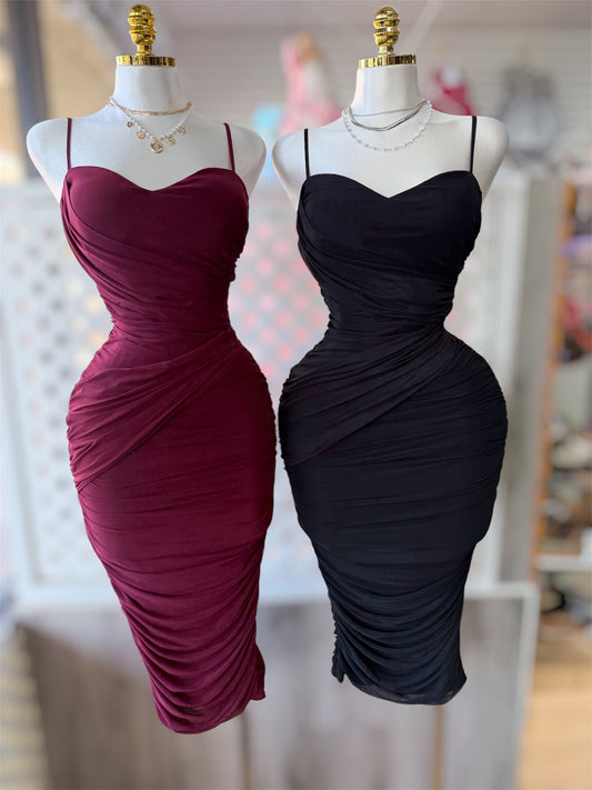 Ruby Mesh Midi Dress